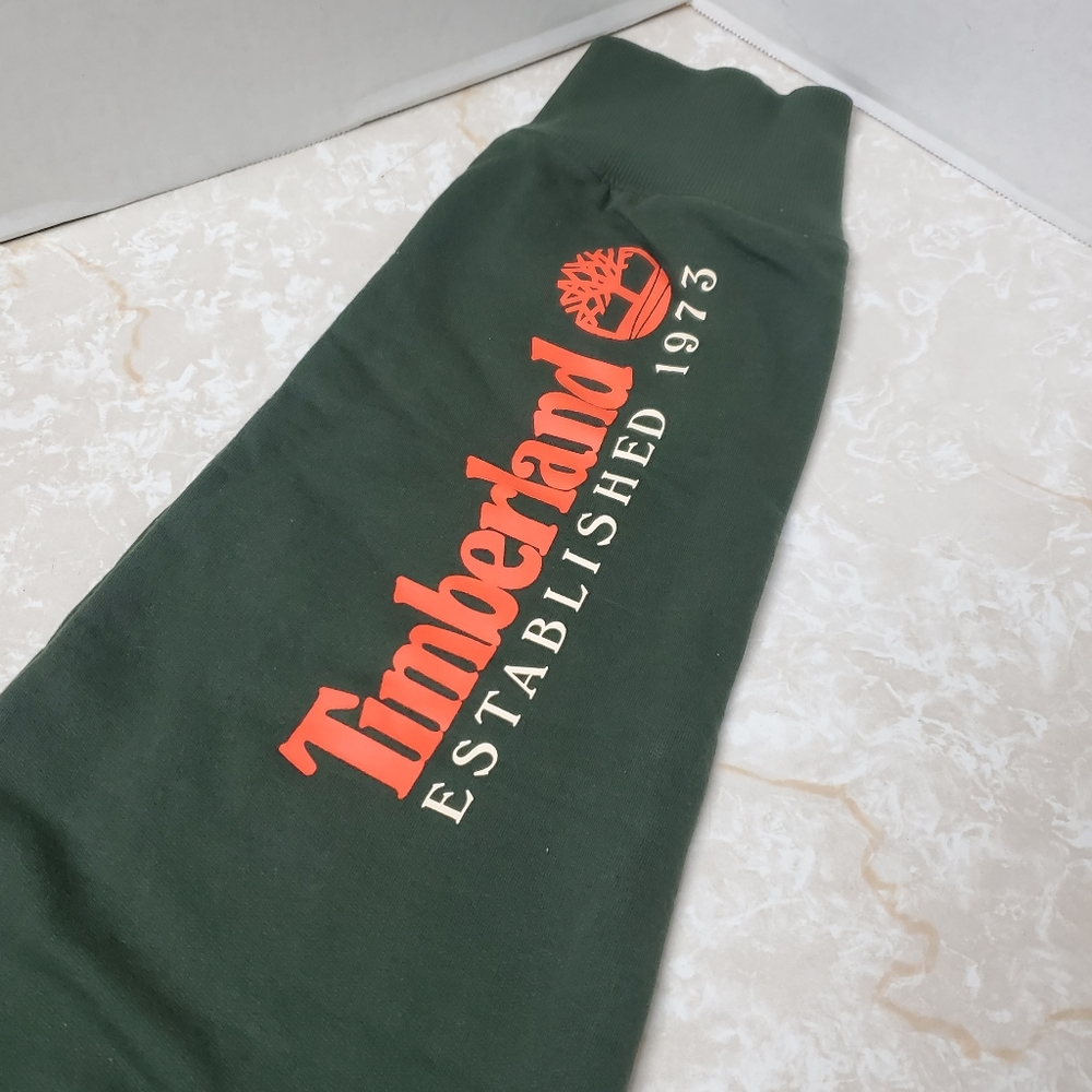 Unisex Timberland Olive Green Jogger Sweatpants Logo - Size Med M